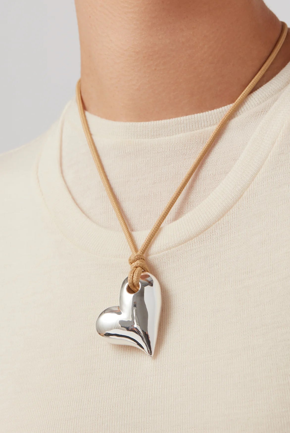 Jenny Bird Women's Art Heart On A String Necklace