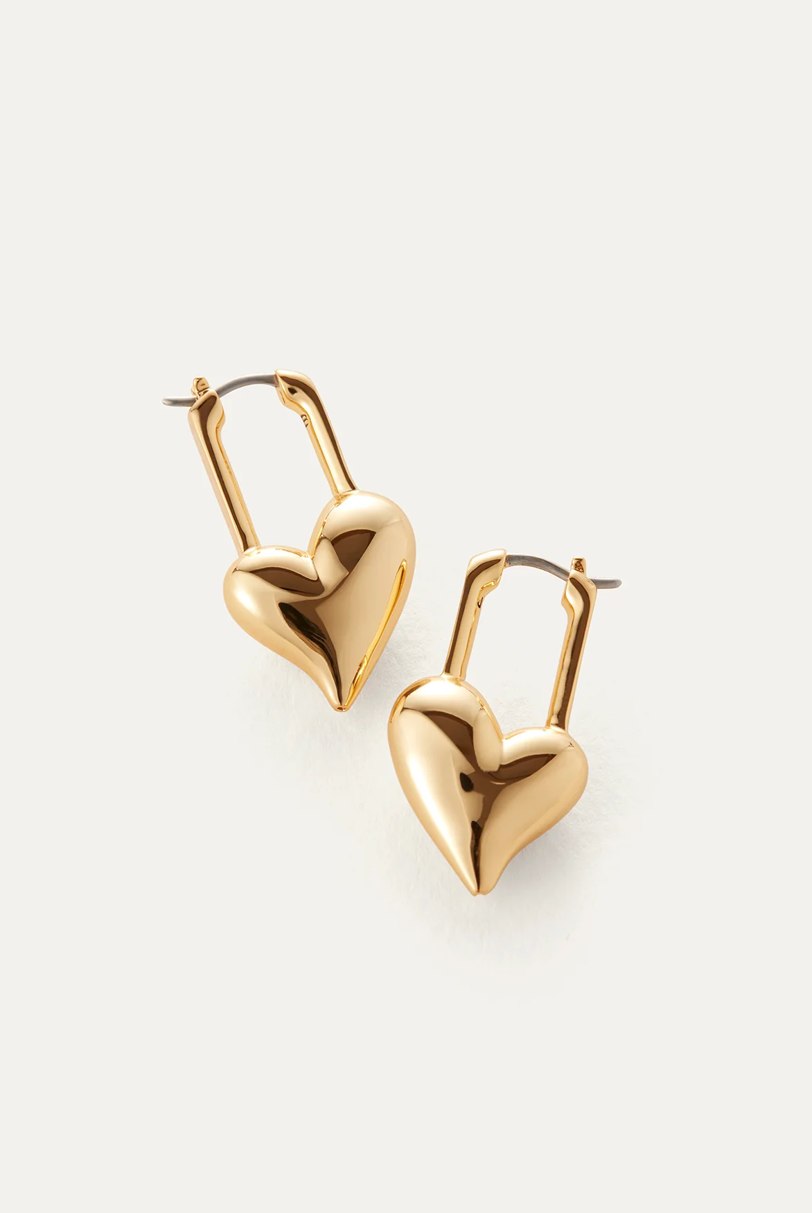 Jenny Bird Women's Padlock Heart Earrings