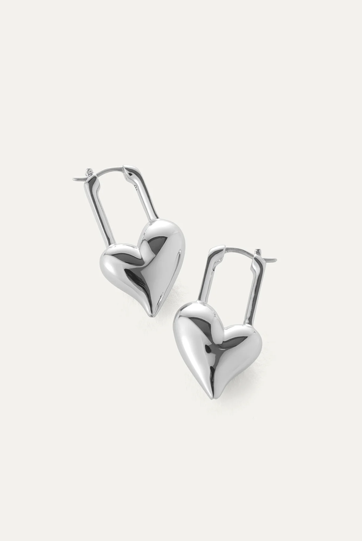 Jenny Bird Women's Padlock Heart Earrings