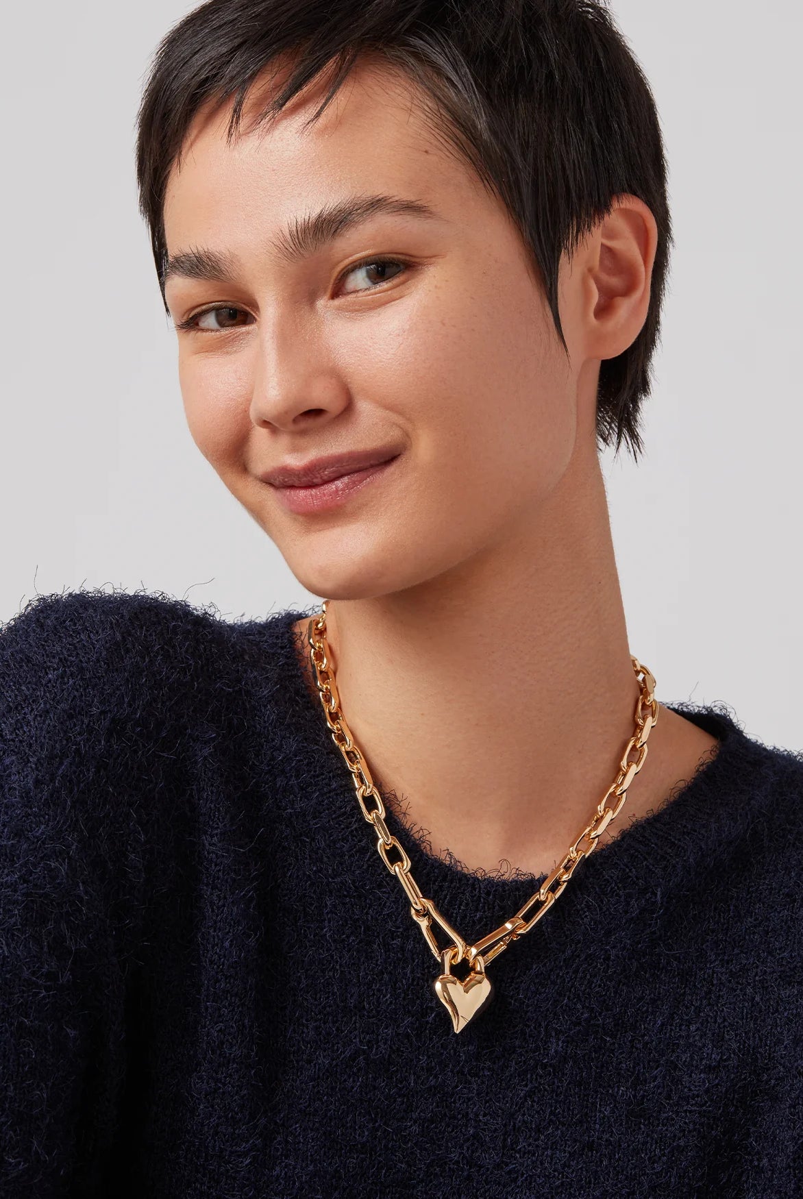 Jenny Bird Women's Padlock Heart Pendant Necklace