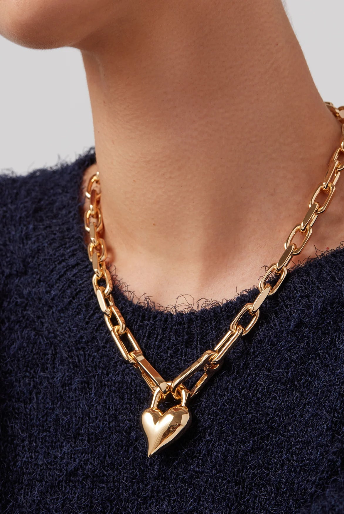Jenny Bird Women's Padlock Heart Pendant Necklace