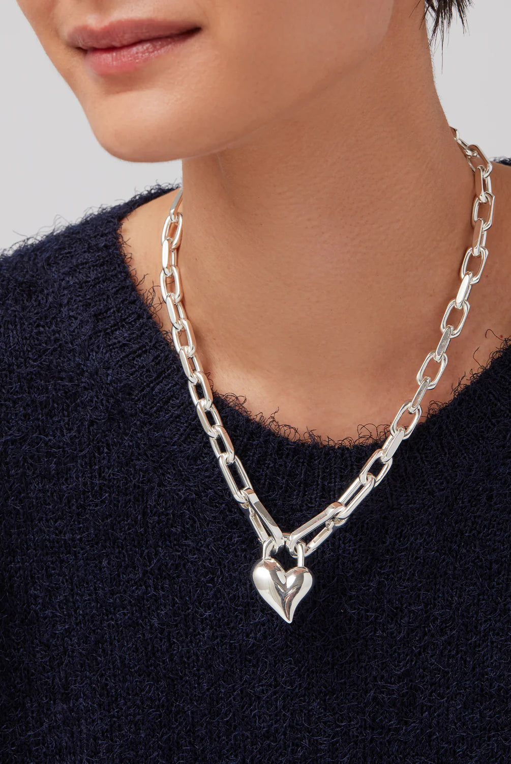 Jenny Bird Women's Padlock Heart Pendant Necklace