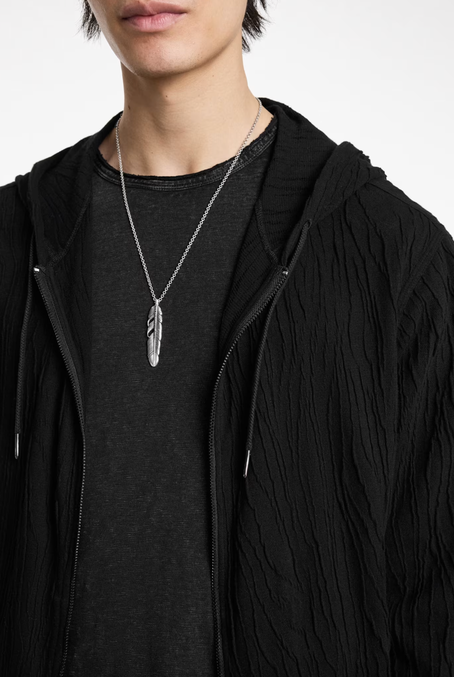 John Varvatos Men's Ihsan Knit Hoodie