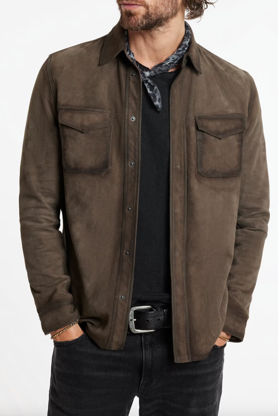 John Varvatos Men's Izzy Shirt Jacket