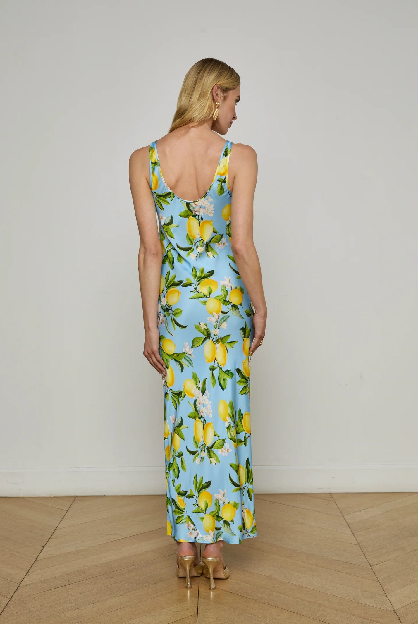 L'Agence Women's Akiya Satin Maxi Dress