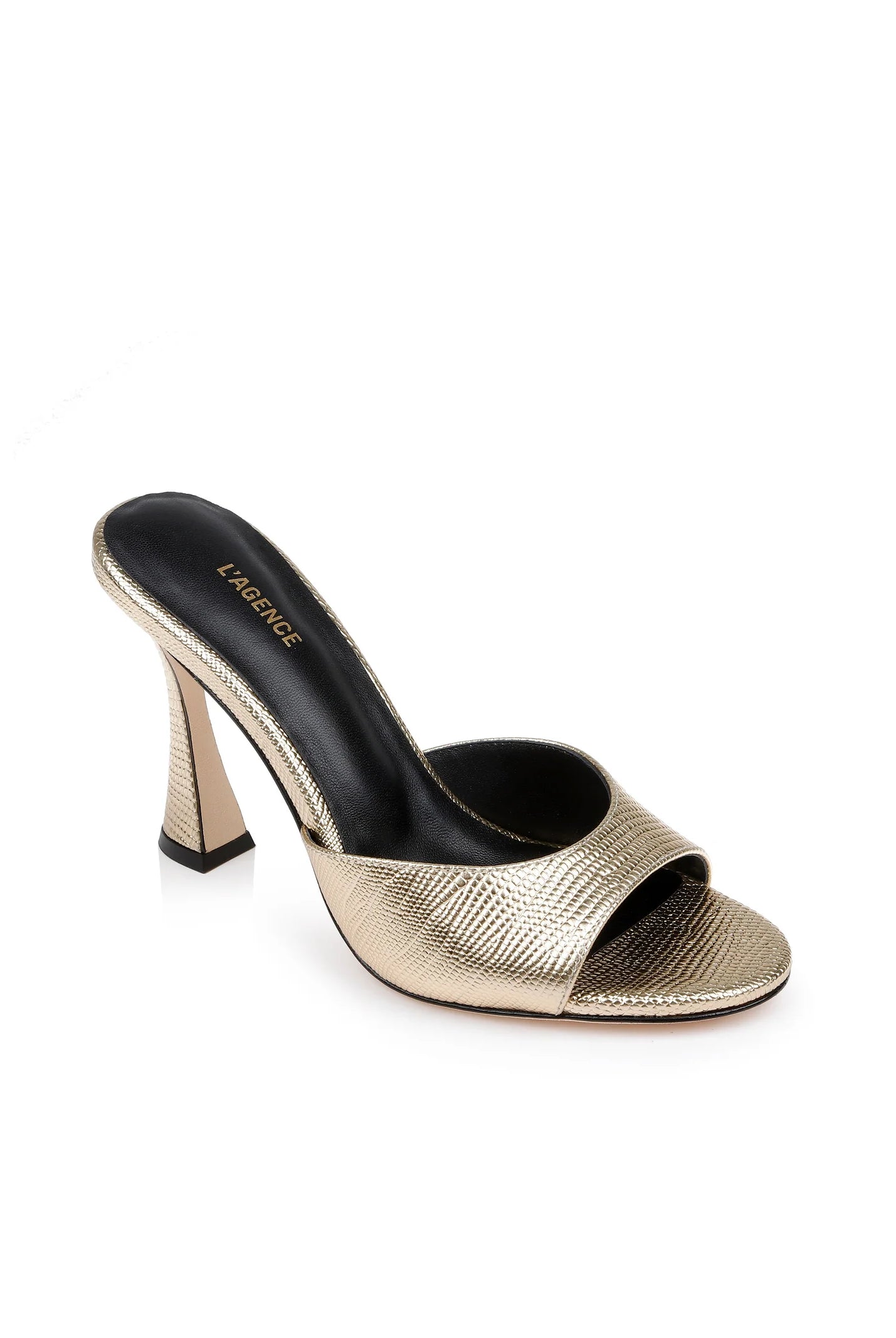 L'Agence Women's Avery Suede Peep-Toe Mule