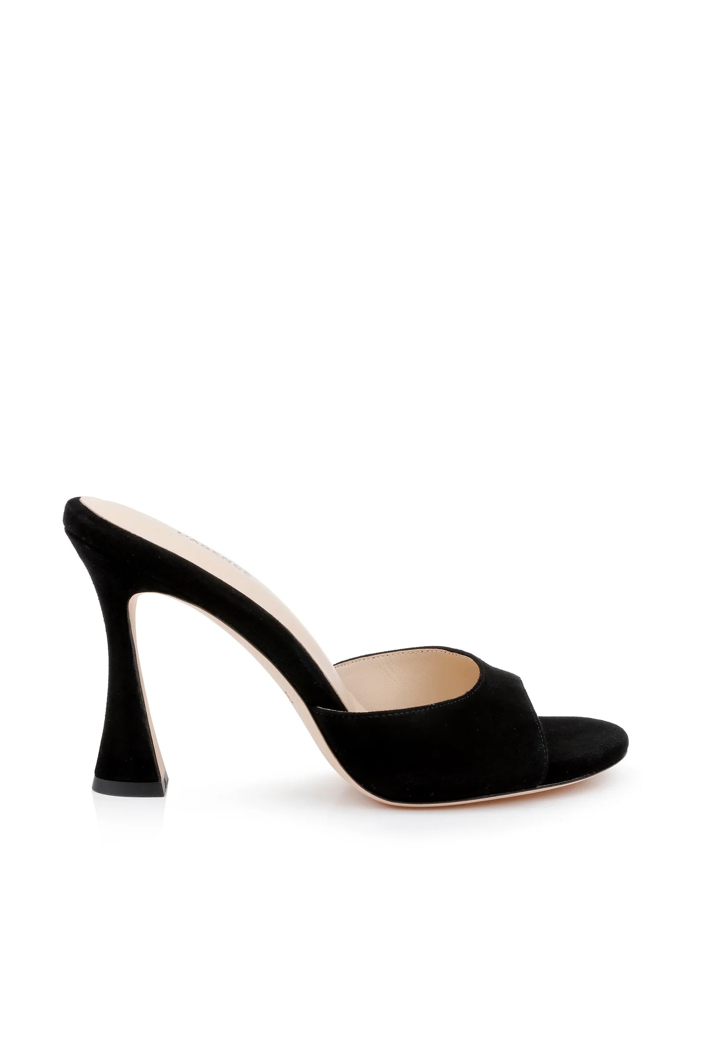 L'Agence Women's Avery Suede Peep-Toe Mule