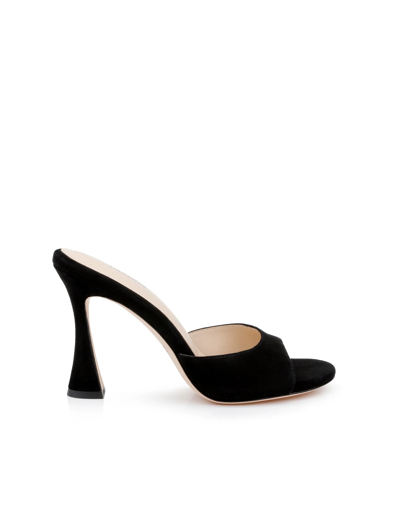 L'Agence Women's Avery Suede Peep-Toe Mule
