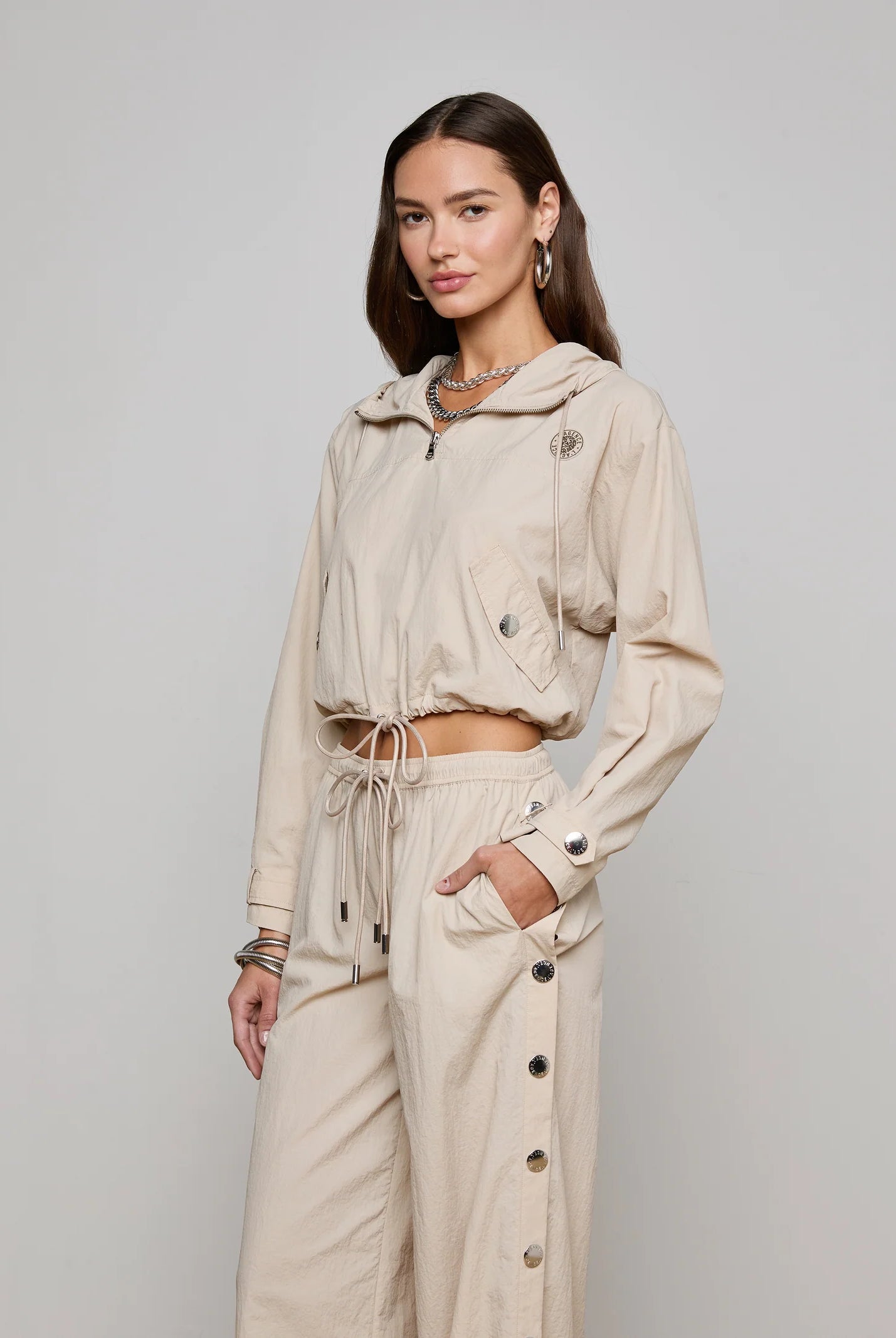 L'Agence Women's Bronwyn Cropped Windbreaker