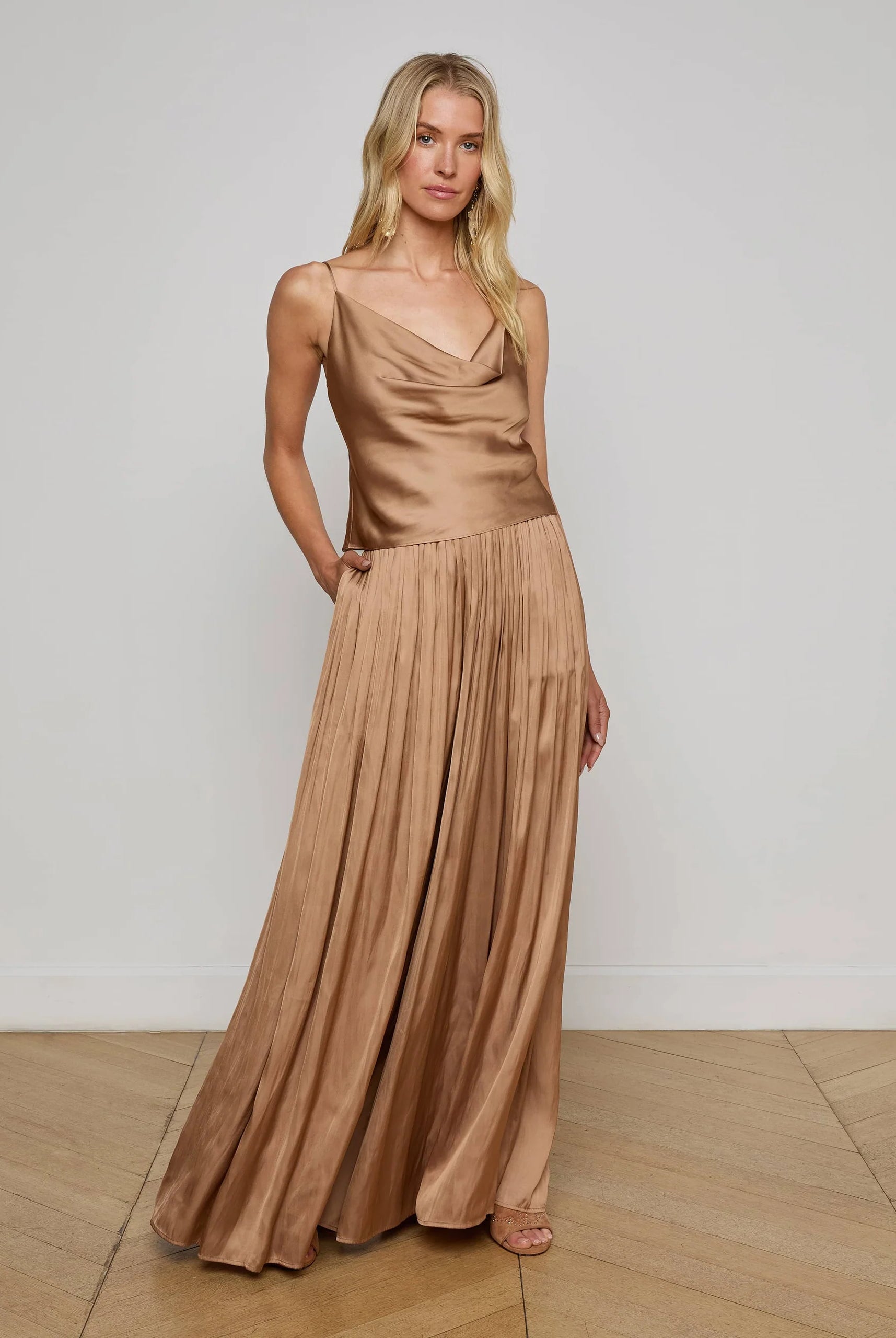 L'Agence Women's Calista Satin Camisole