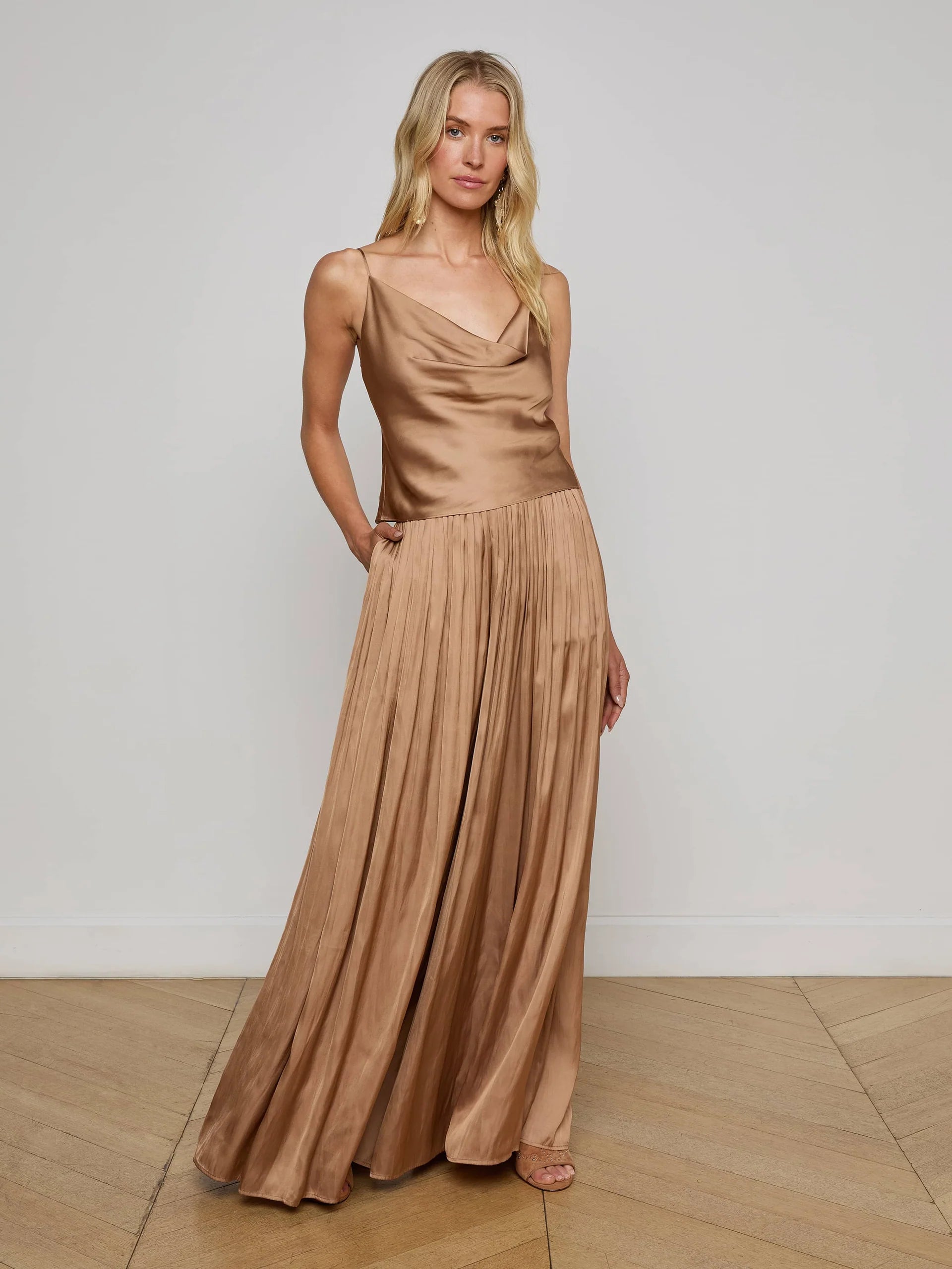 L'Agence Women's Calista Satin Camisole