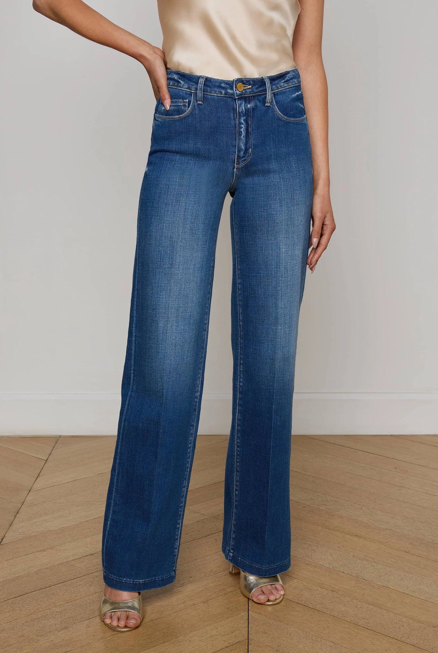 L'Agence Women's Clayton Wide-Leg Jean