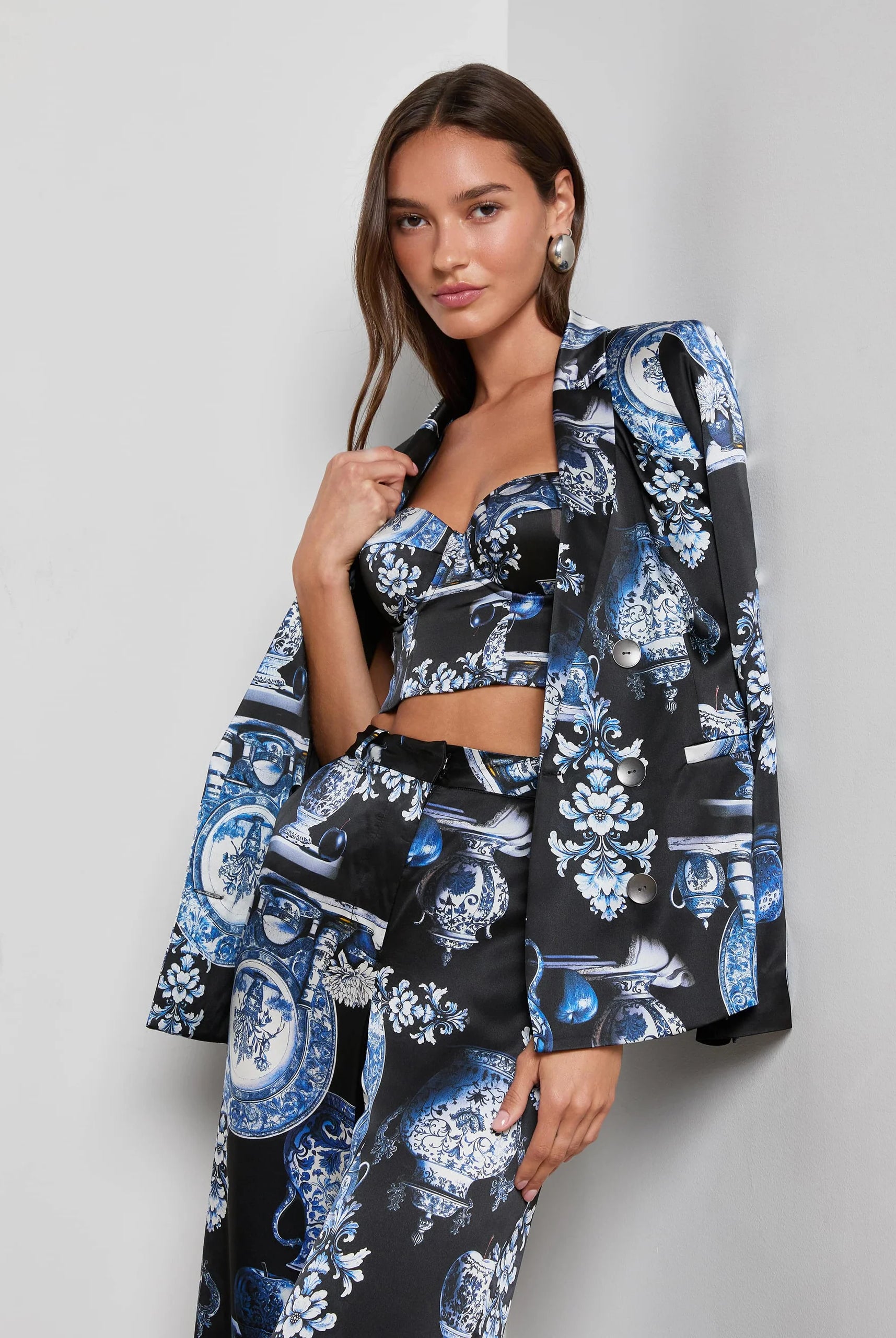 L'Agence Women's Colin Silk Blazer