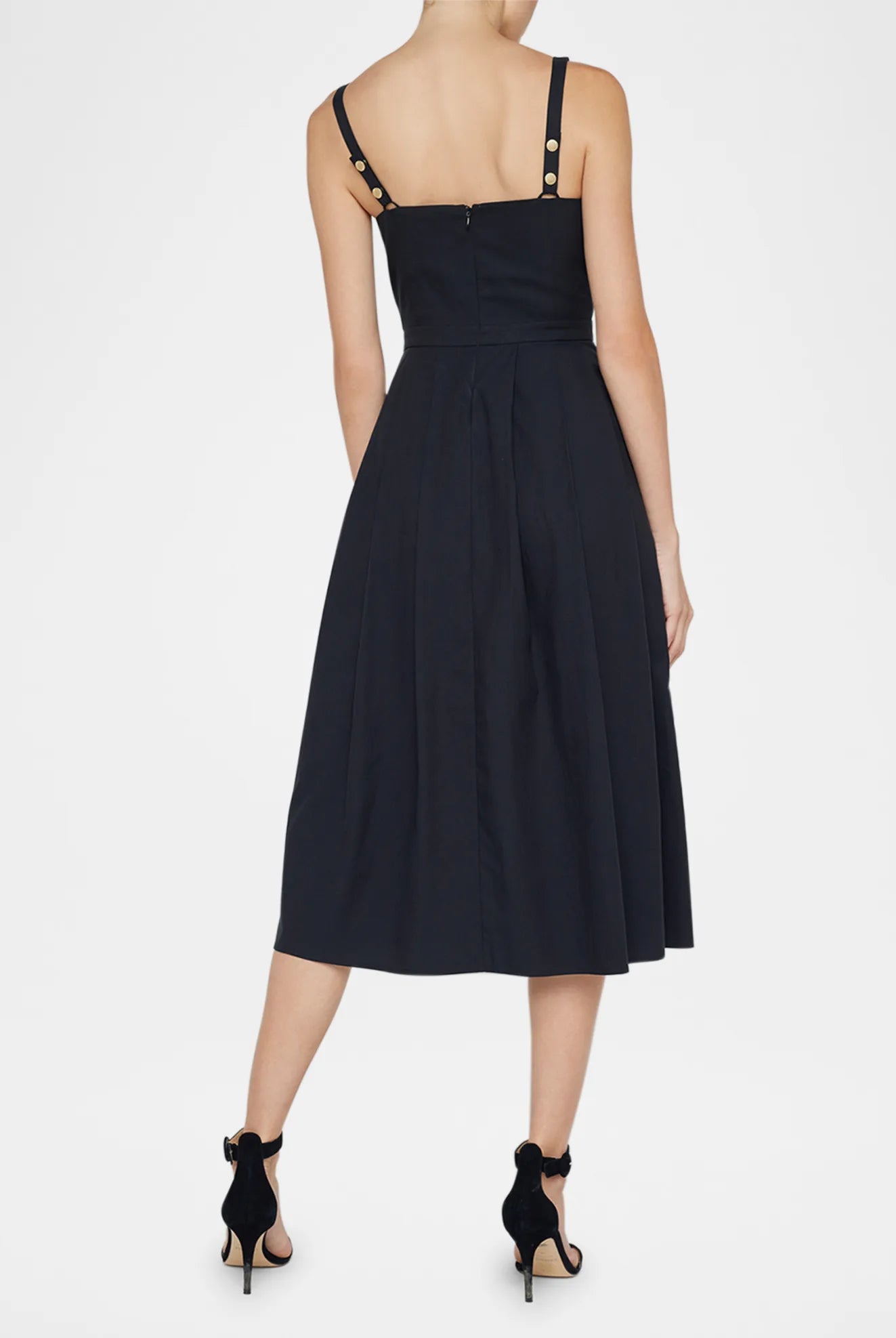 L'Agence Women's Esmeralda Sleeveless Midi Dress