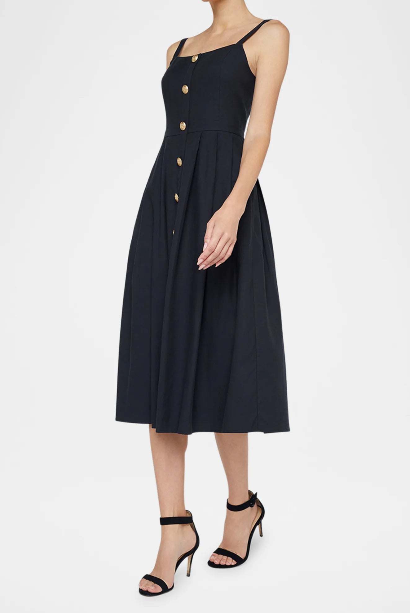 L'Agence Women's Esmeralda Sleeveless Midi Dress