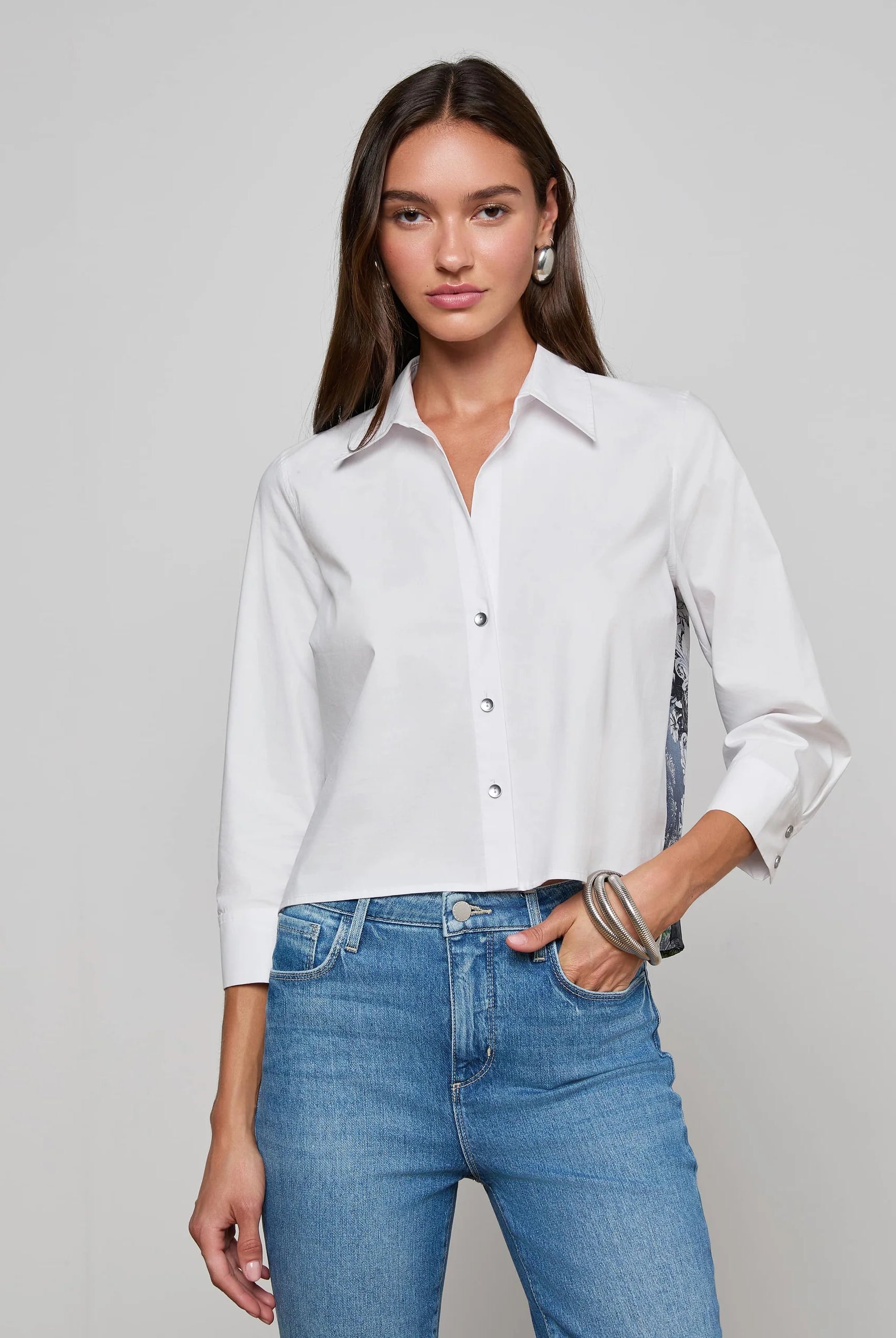 L'Agence Women's Fawn Panther Print Shirt