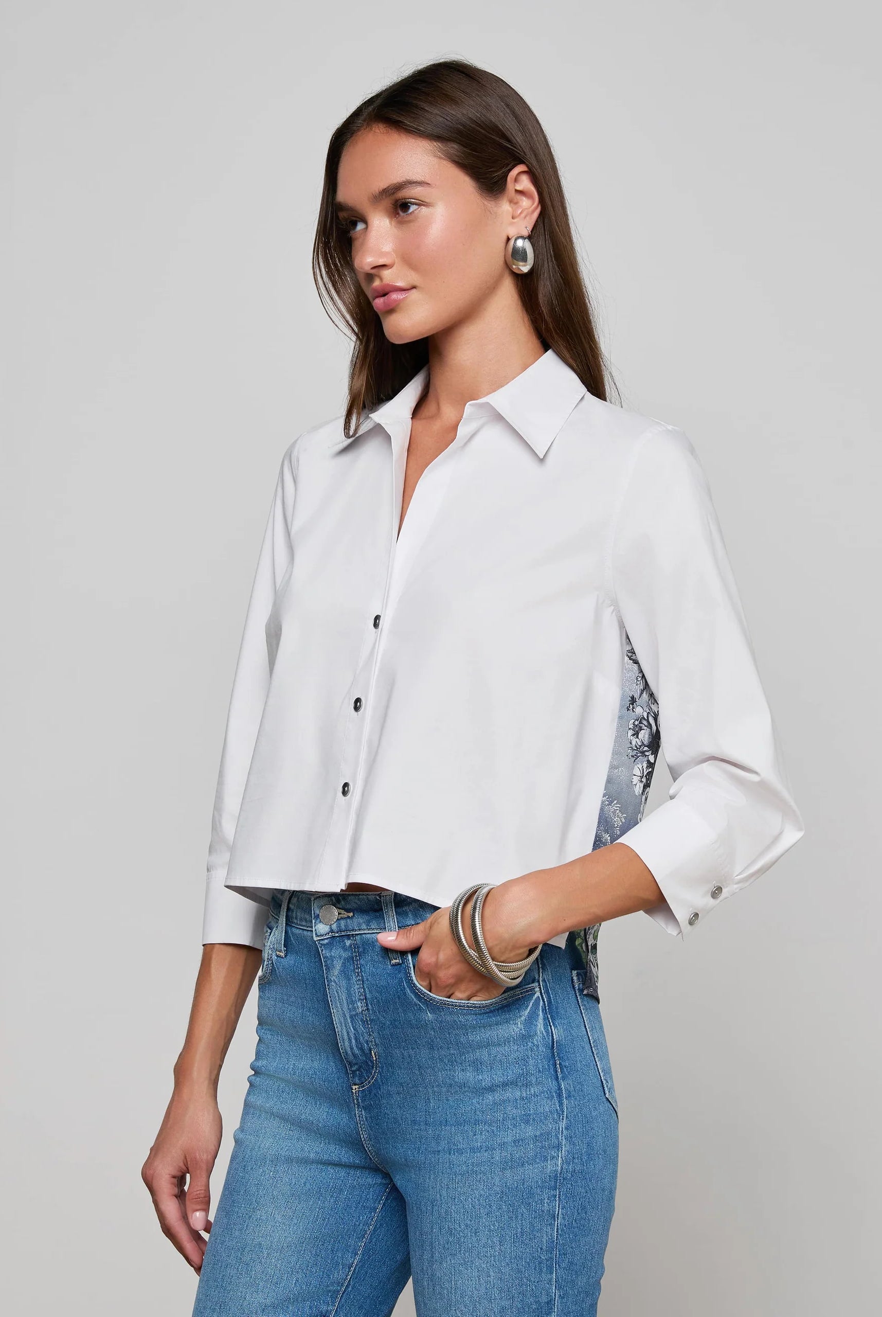 L'Agence Women's Fawn Panther Print Shirt