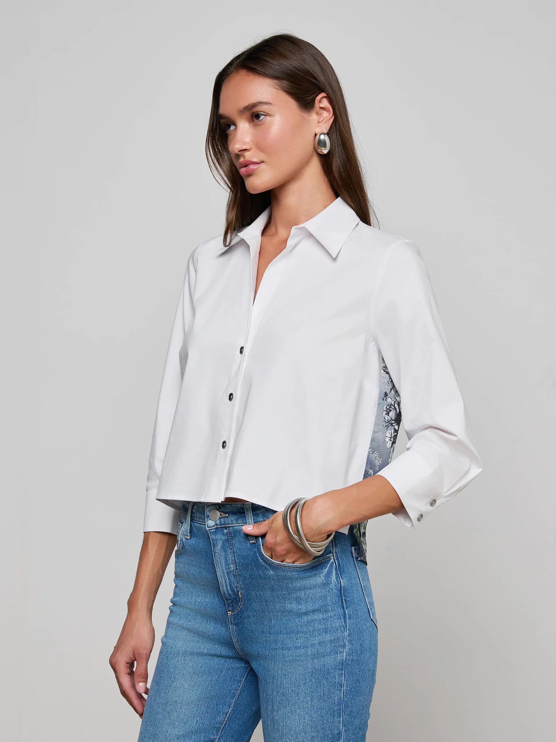 L'Agence Women's Fawn Panther Print Shirt