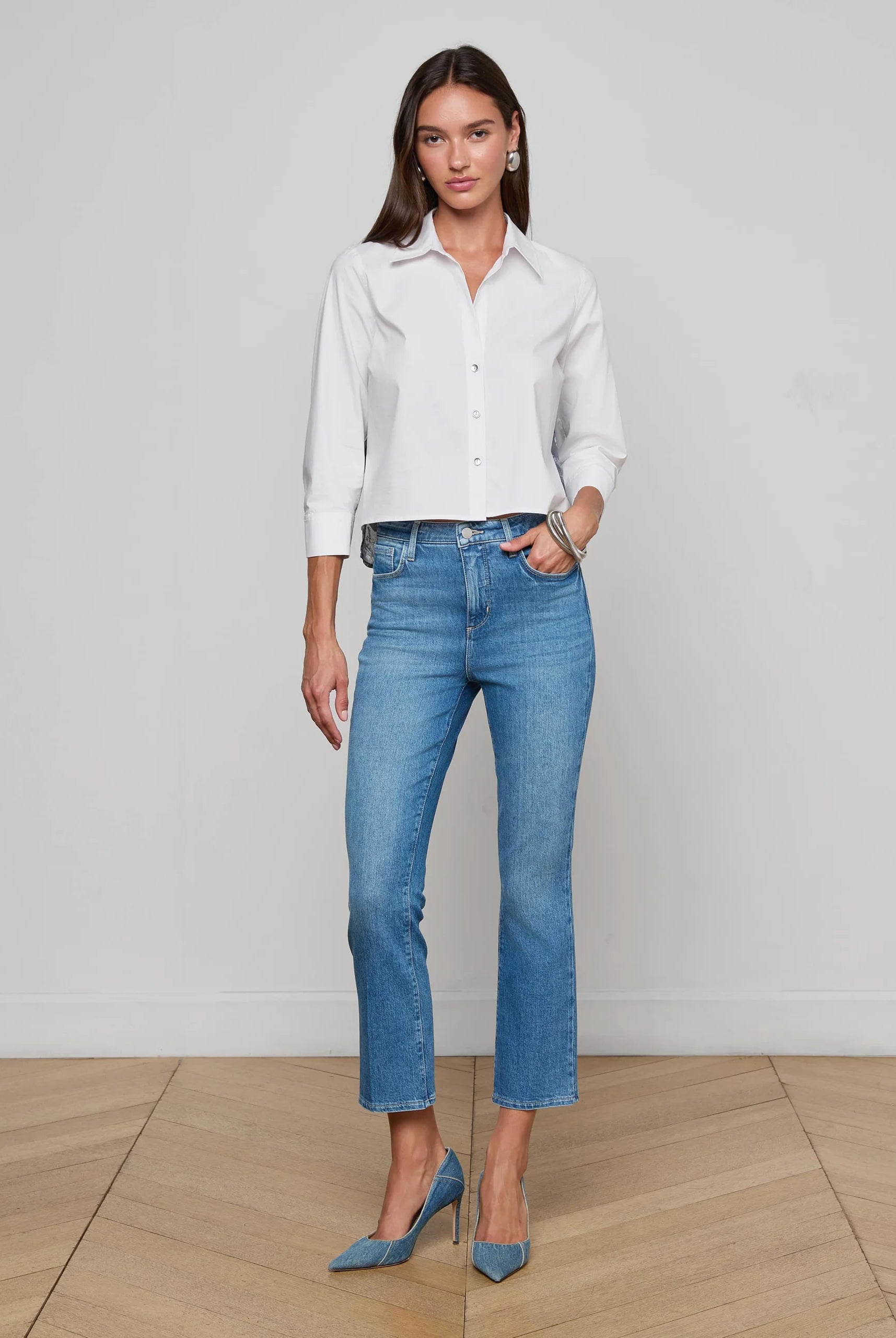 L'Agence Women's Fawn Panther Print Shirt