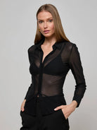 L'Agence Women's Indiana Mesh Blouse