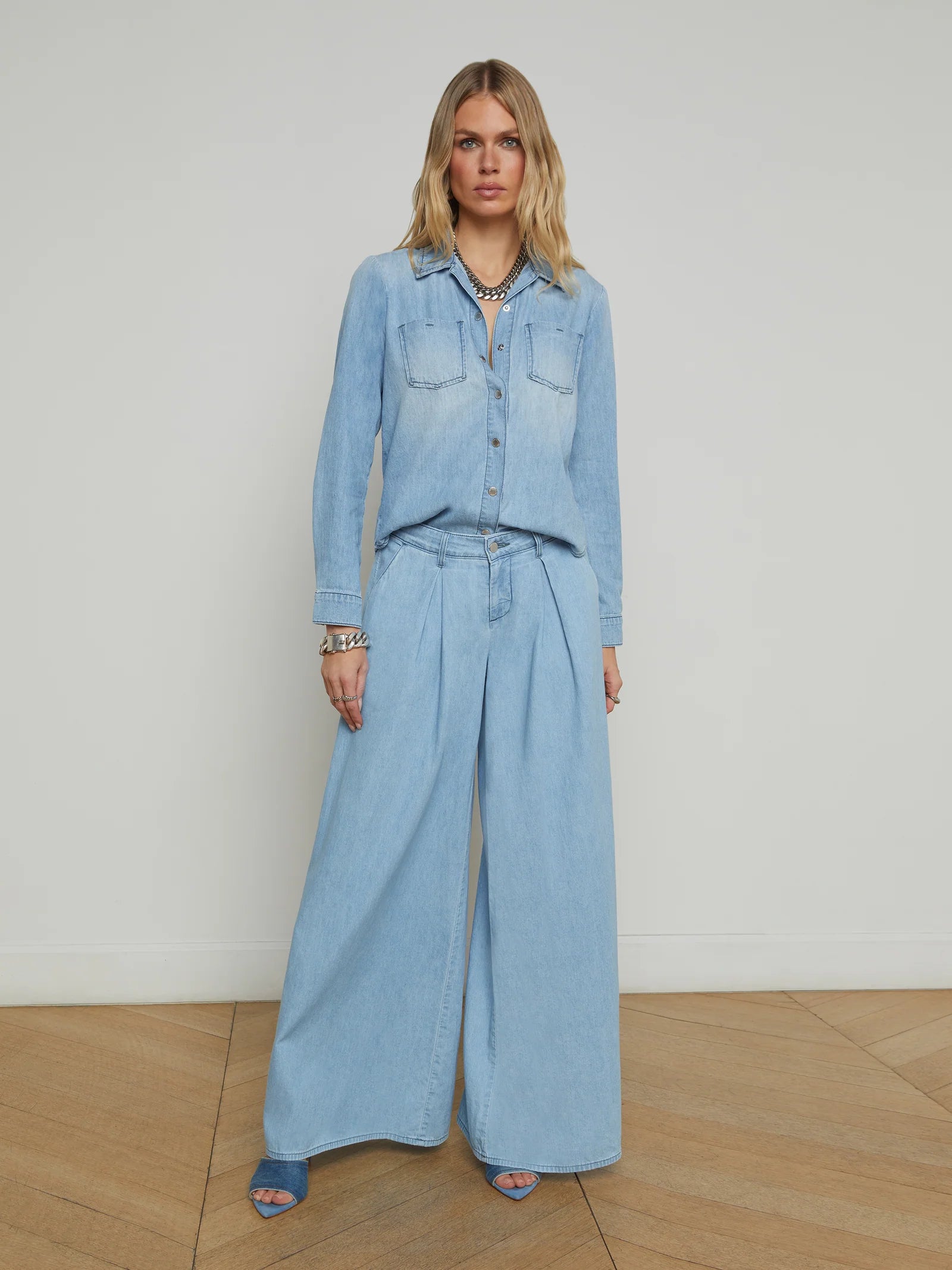 L'Agence Women's Isla Denim Shirt