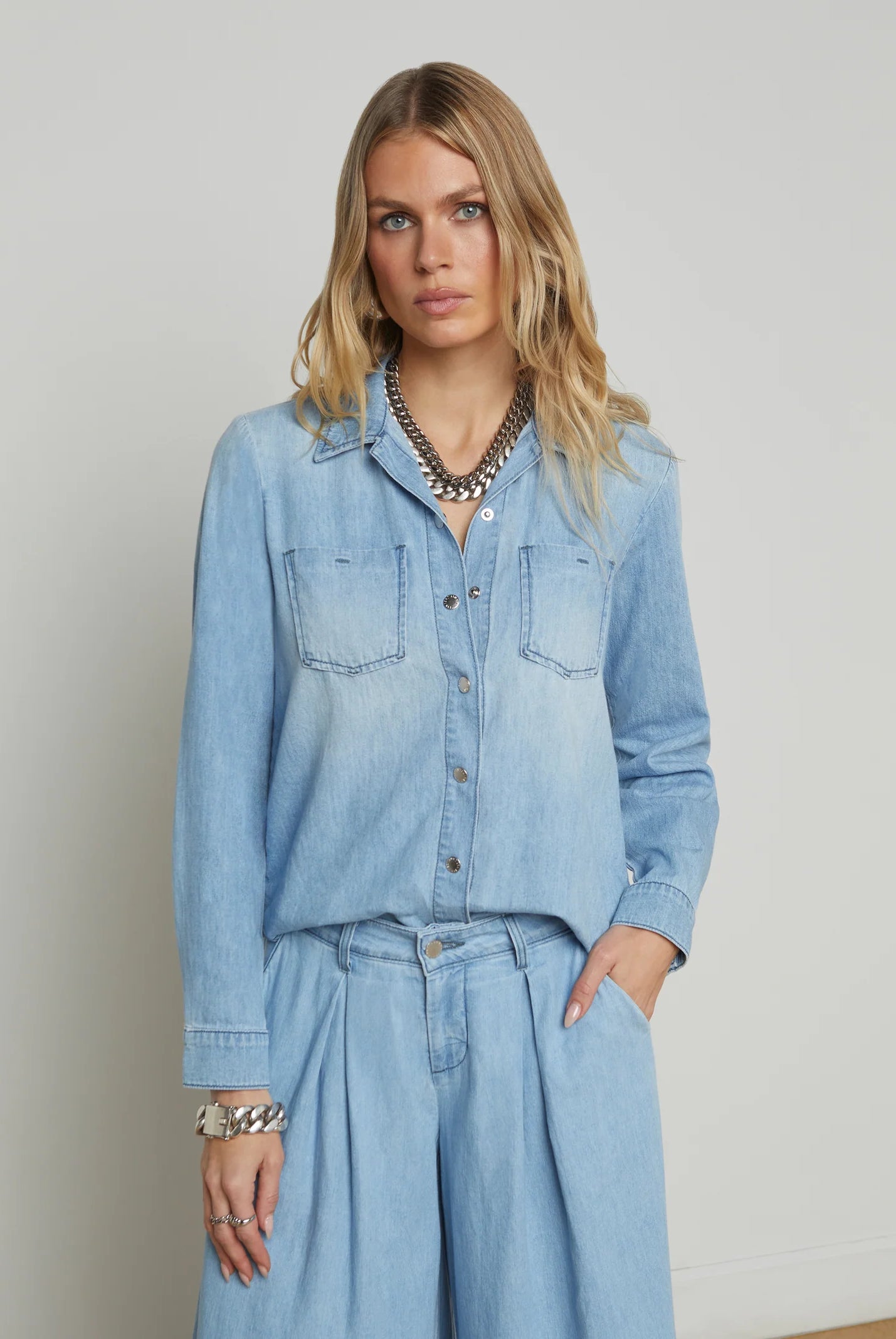 L'Agence Women's Isla Denim Shirt