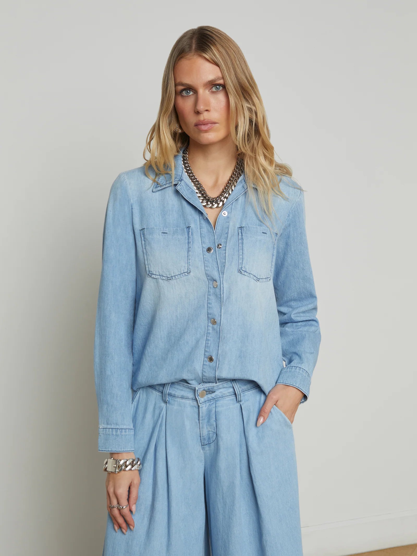 L'Agence Women's Isla Denim Shirt