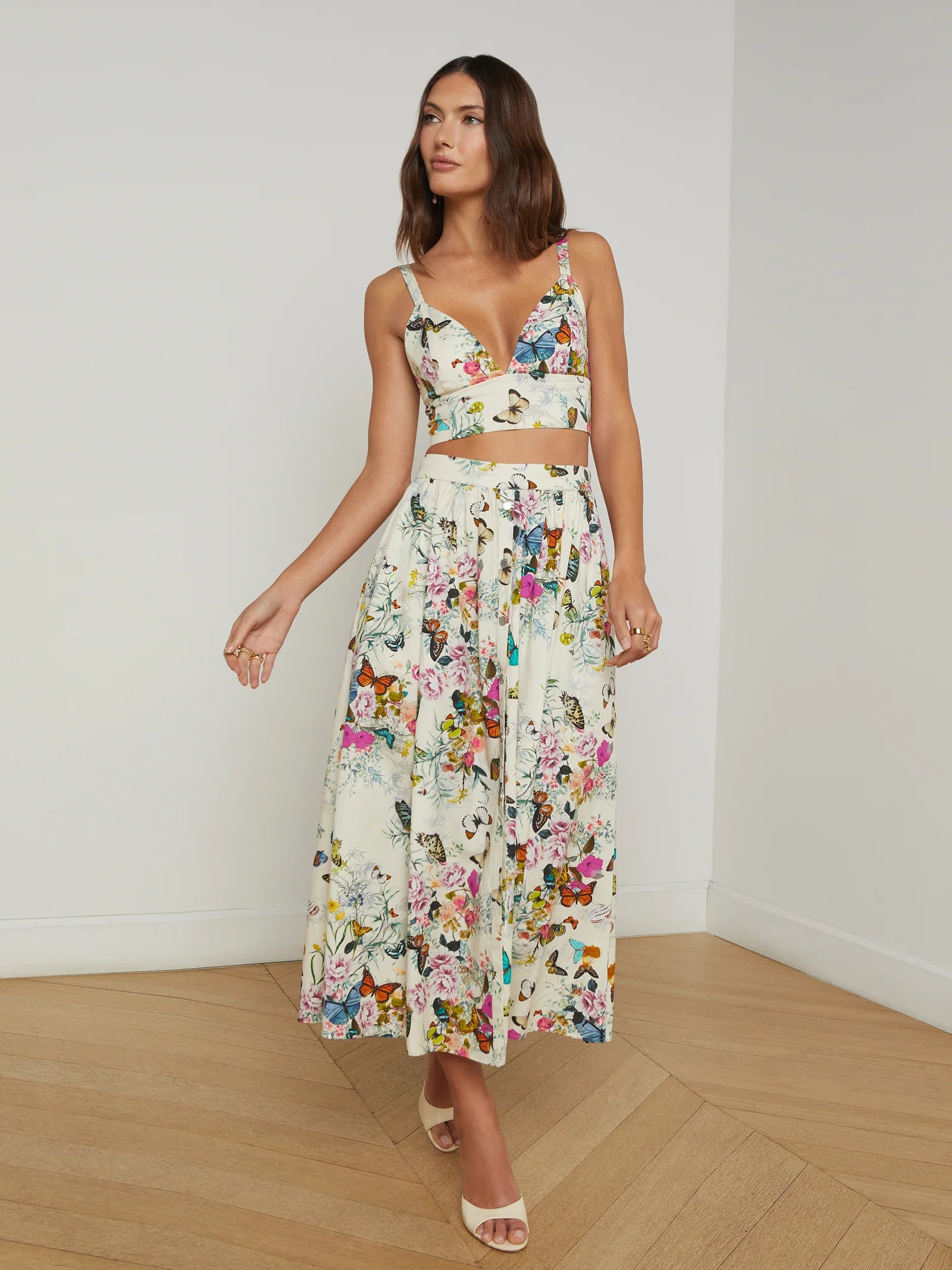 L'Agence Women's Kaori Poplin Bralette