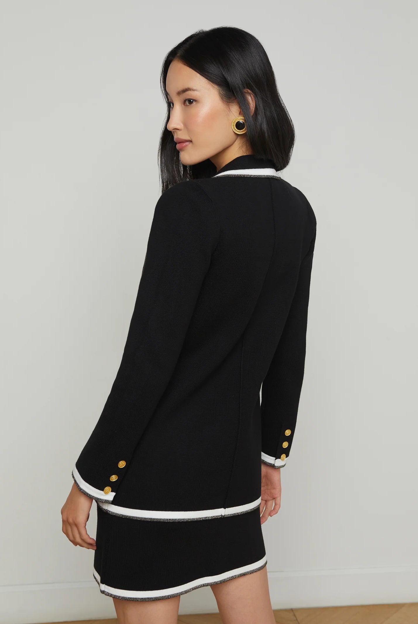 L'Agence Women's Kenji Oversized Knit Blazer