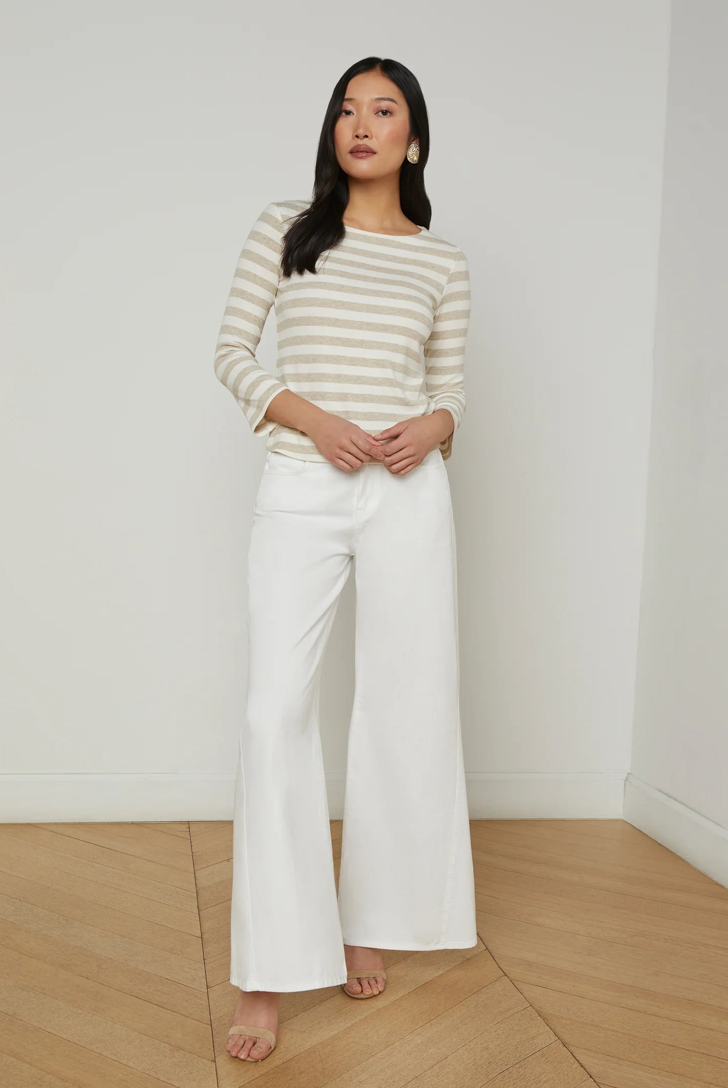 L'Agence Women's Lucille Striped Boatneck Top