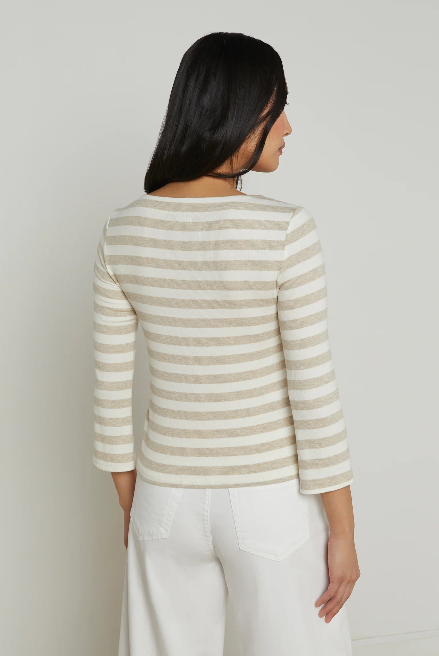 L'Agence Women's Lucille Striped Boatneck Top