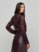 L'Agence Women's Maia Floral Lace Blouse