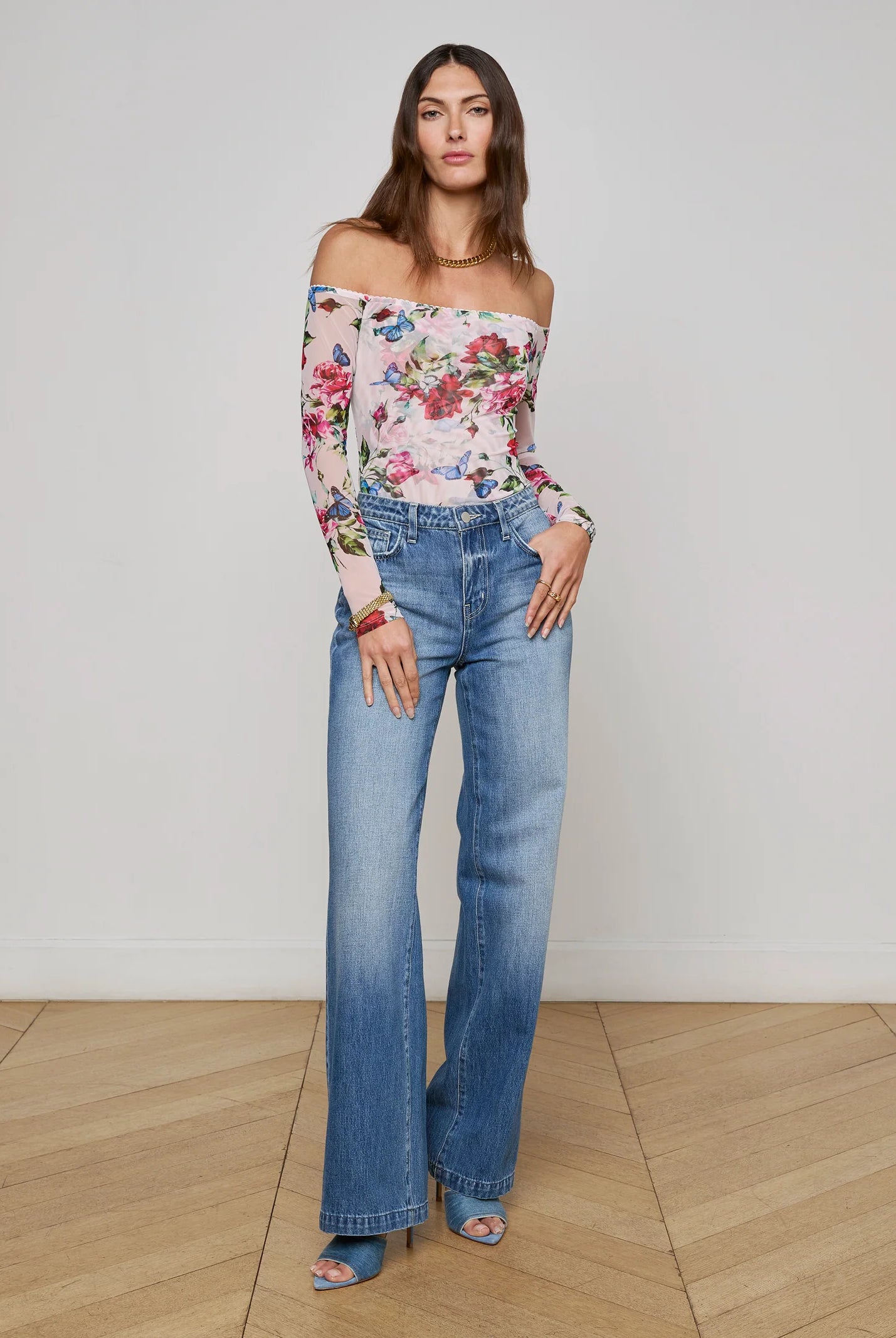 L'Agence Women's Peonie Off-The-Shoulder Bodysuit