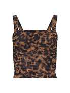 L'Agence Women's Rasha Shirred Mesh Tank