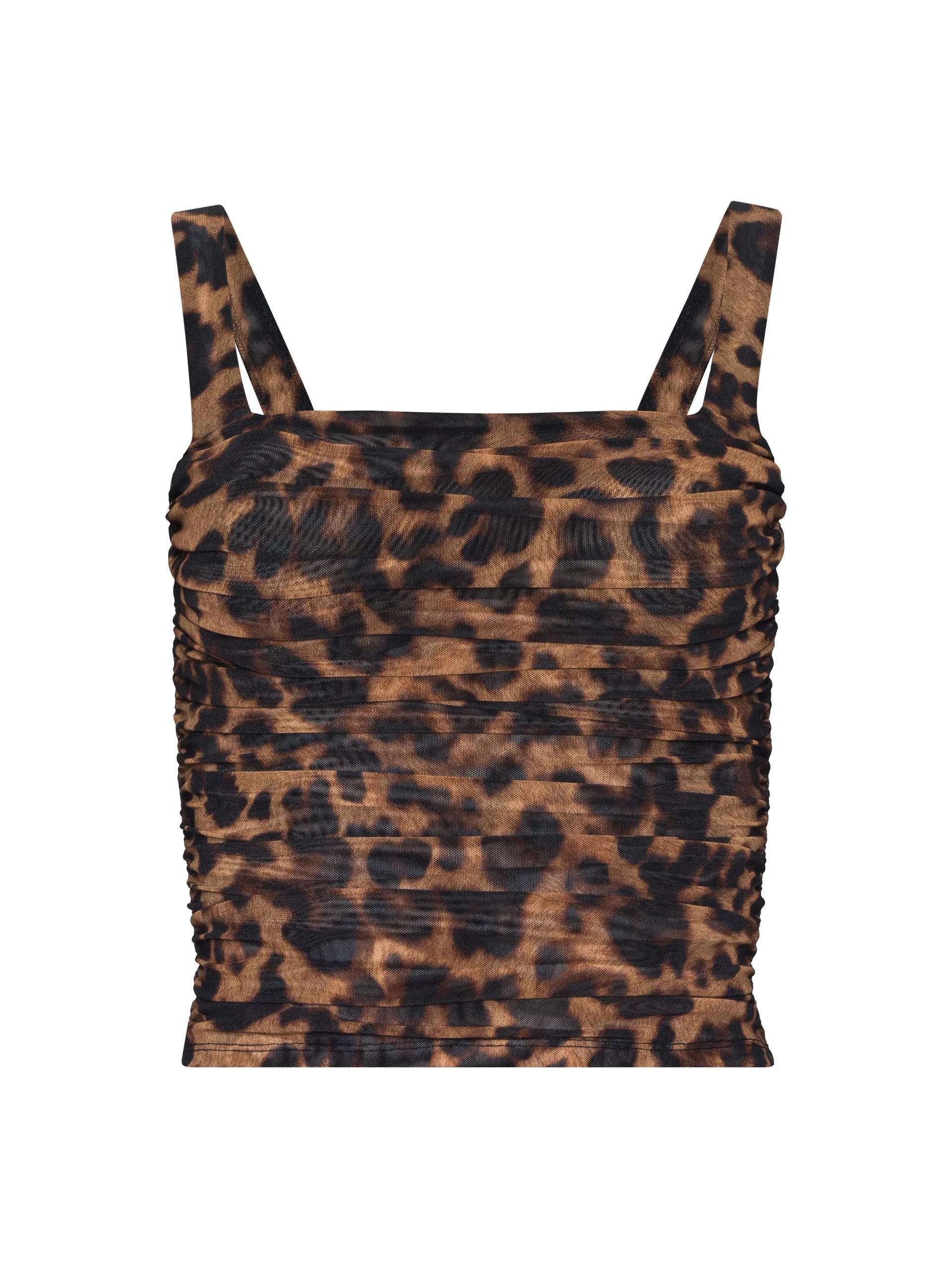 L'Agence Women's Rasha Shirred Mesh Tank
