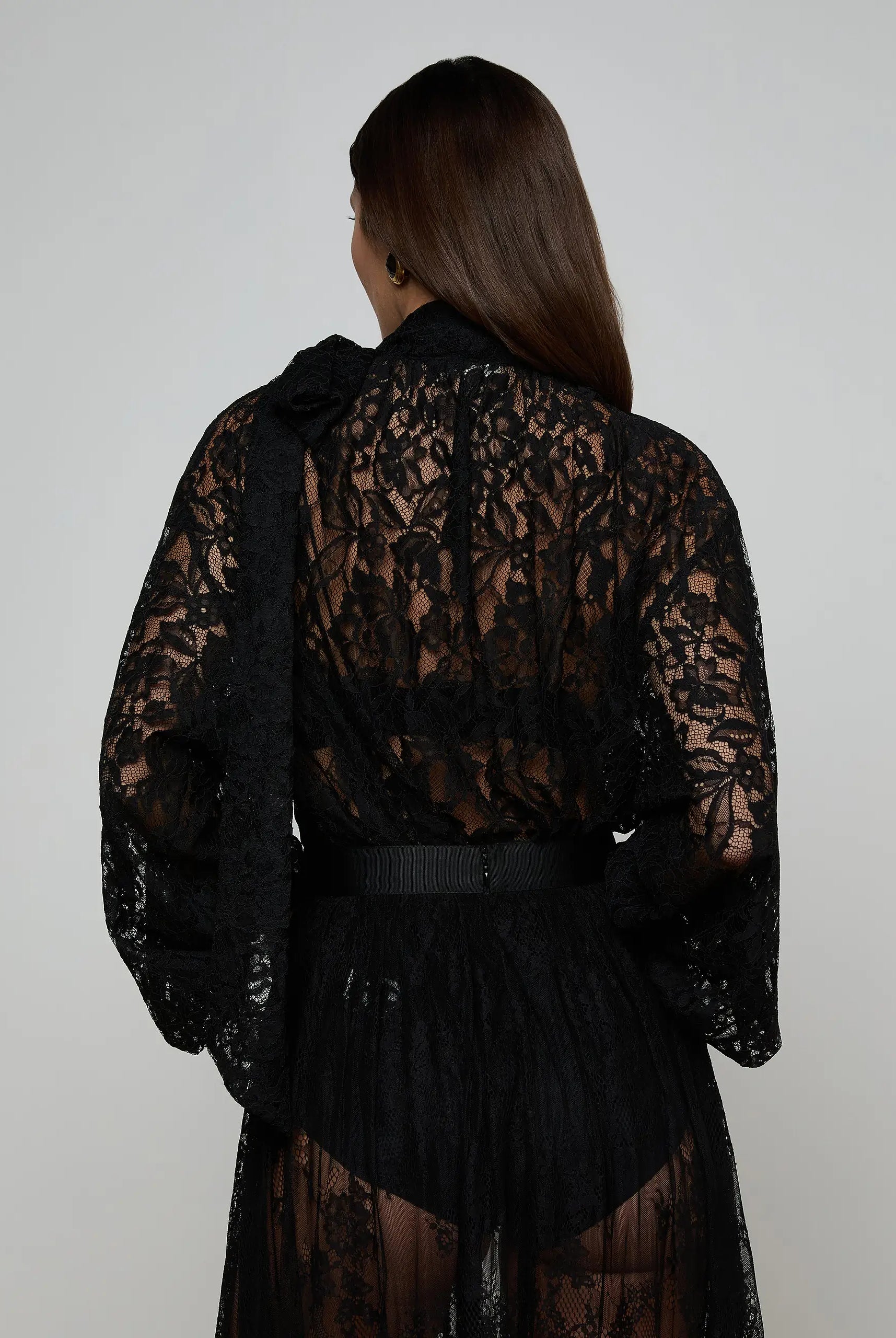 L'Agence Women's Rhett Oversized Lace Blouse