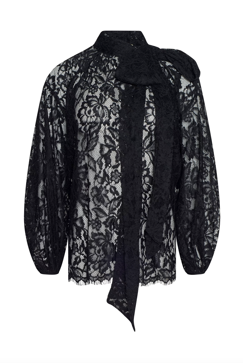 L'Agence Women's Rhett Oversized Lace Blouse