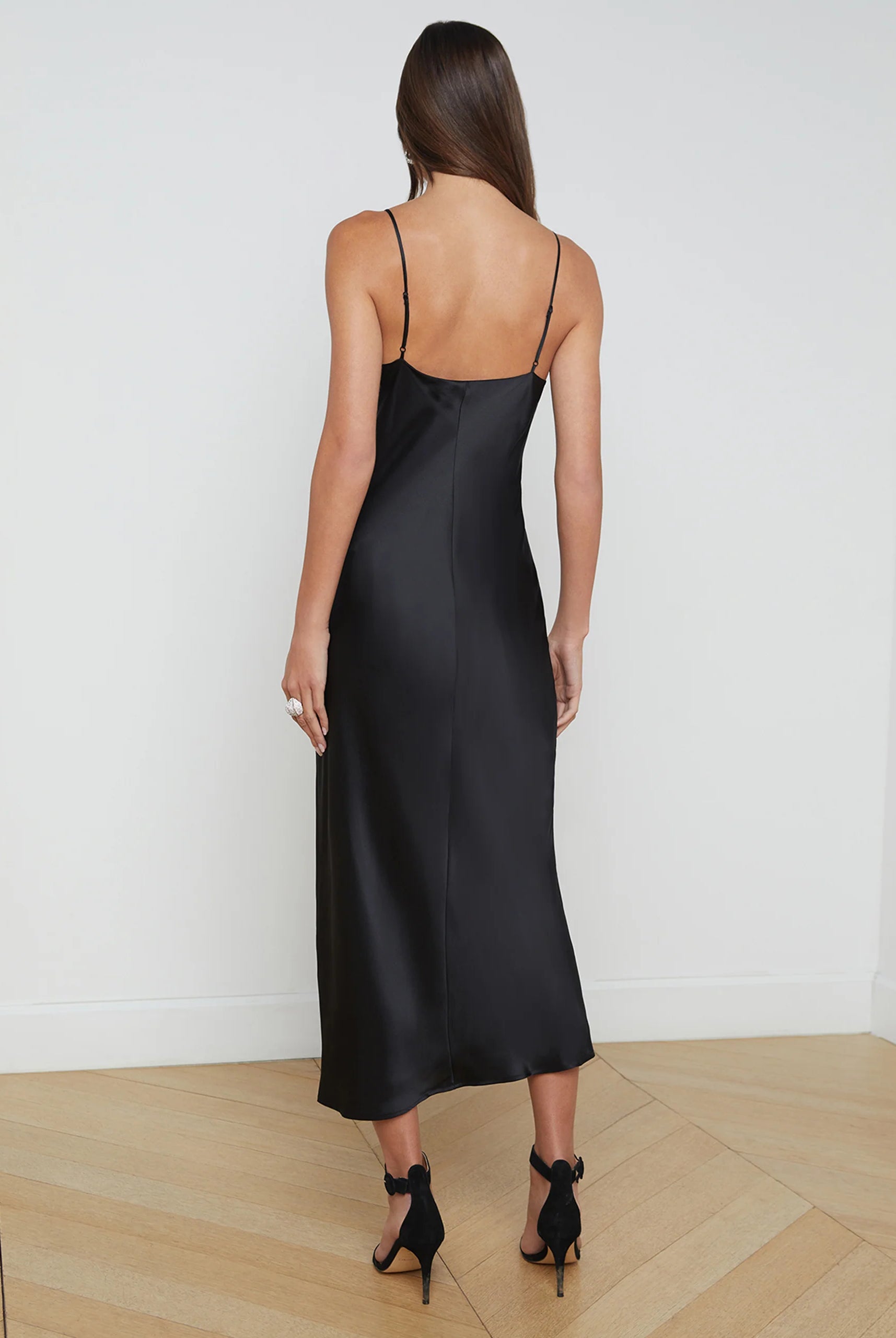 L'Agence Women's Seridie Silk Slip Dress
