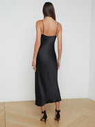 L'Agence Women's Seridie Silk Slip Dress