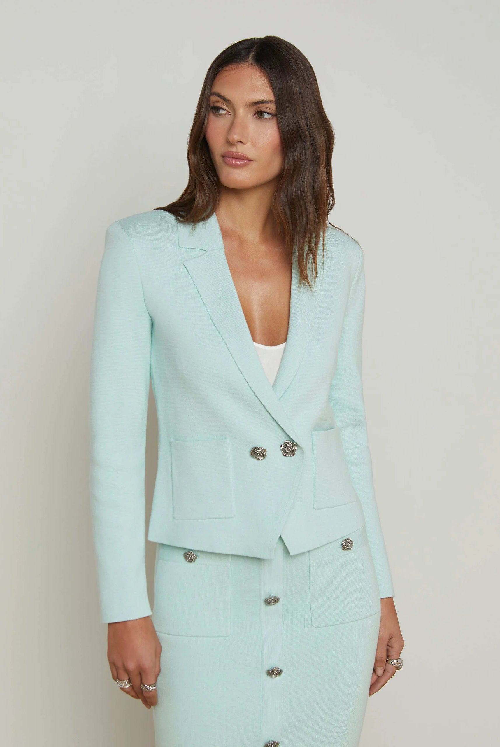L'Agence Women's Sofia Knit Blazer