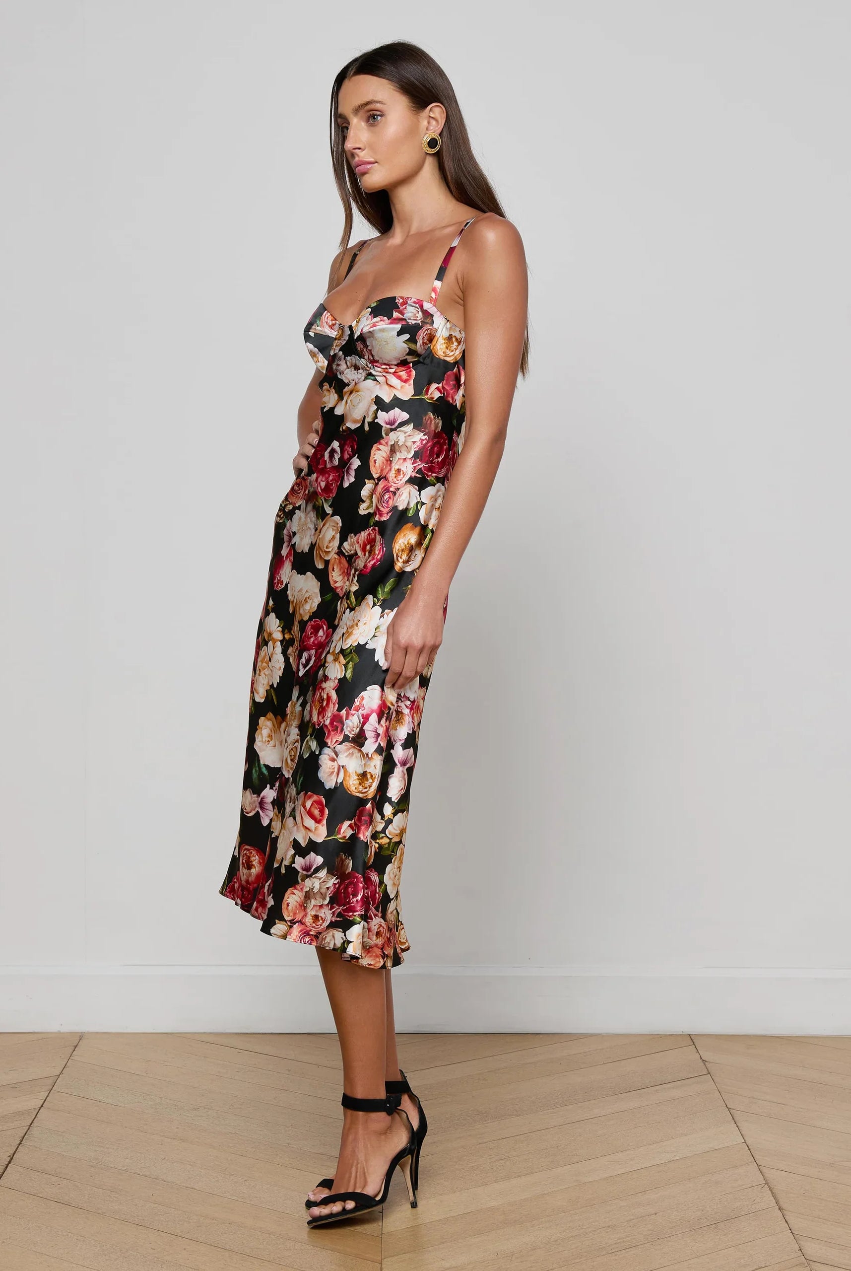 L'Agence Women's Solay Silk Slip Dress