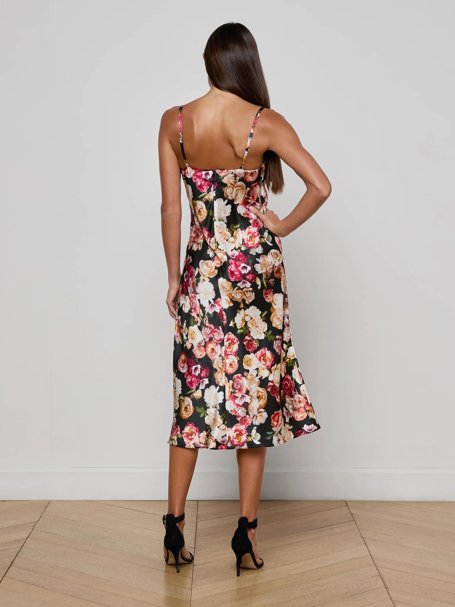 L'Agence Women's Solay Silk Slip Dress