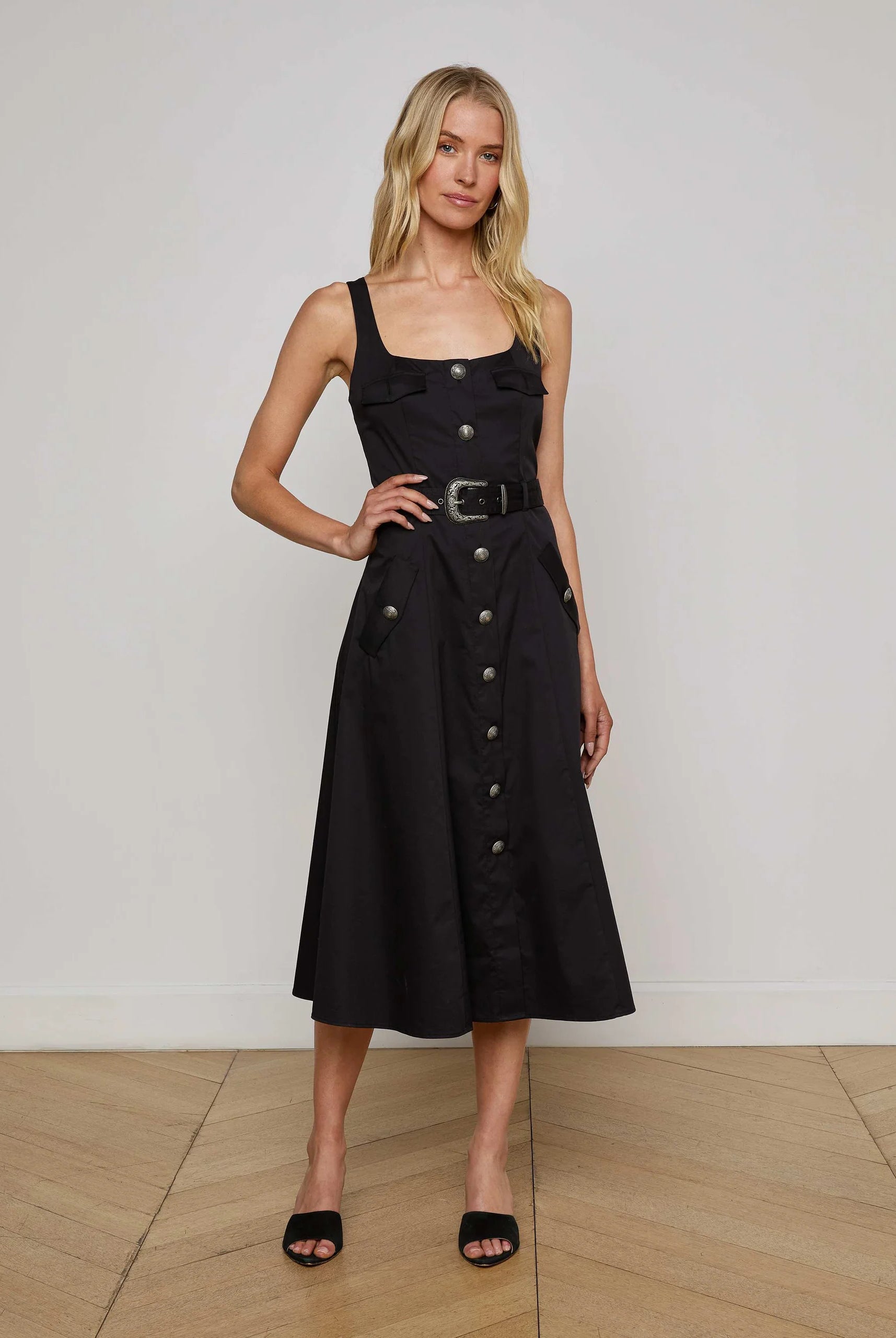 L'Agence Women's Tazia Midi Dress