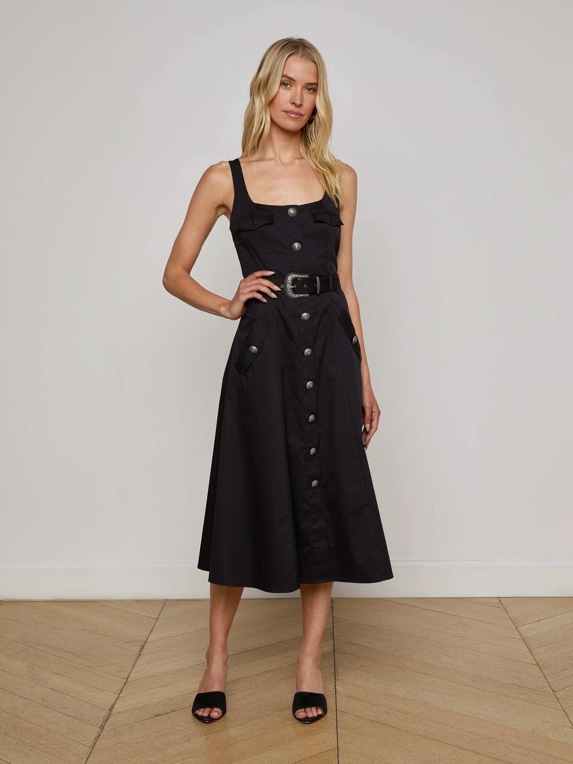 L'Agence Women's Tazia Midi Dress