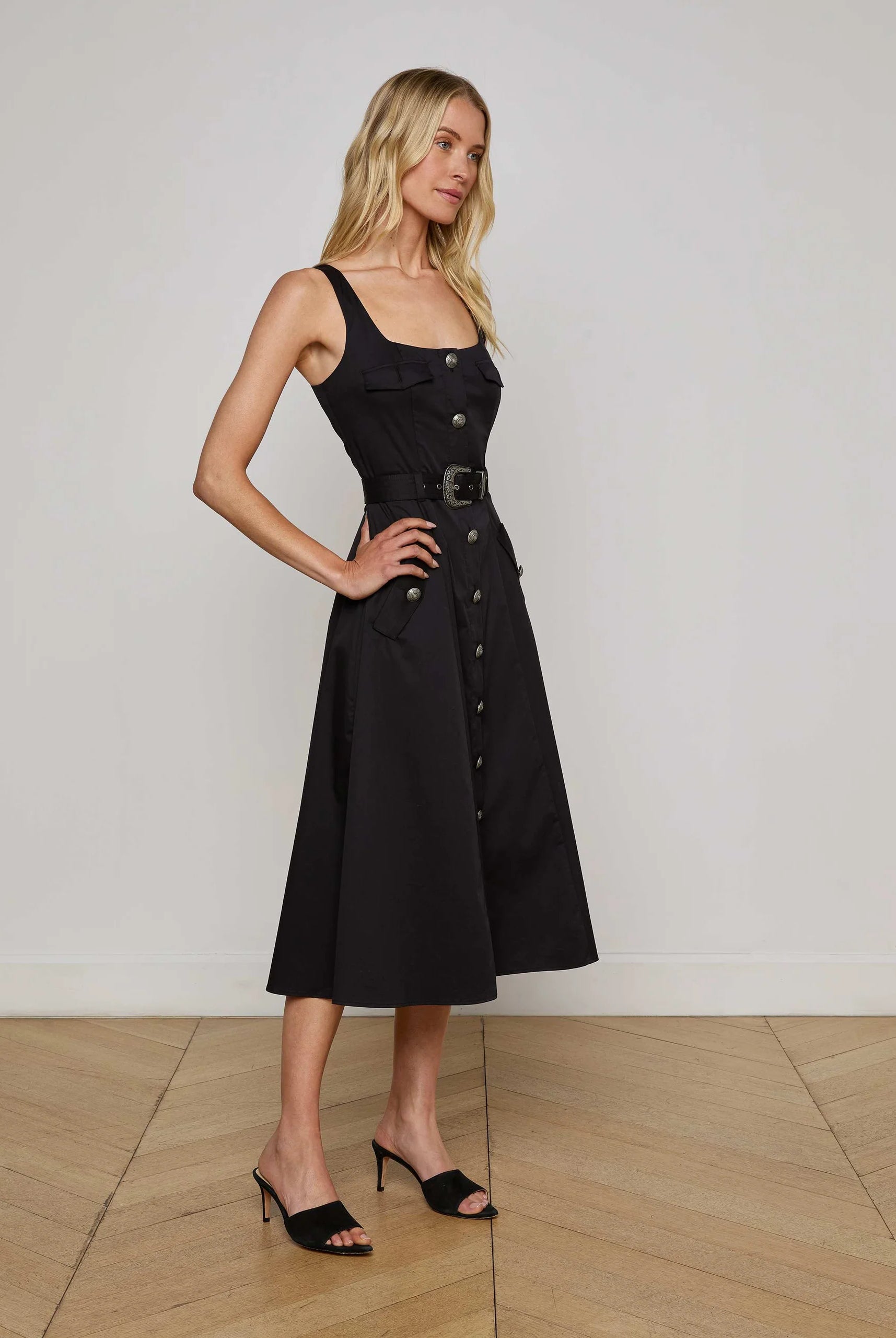 L'Agence Women's Tazia Midi Dress