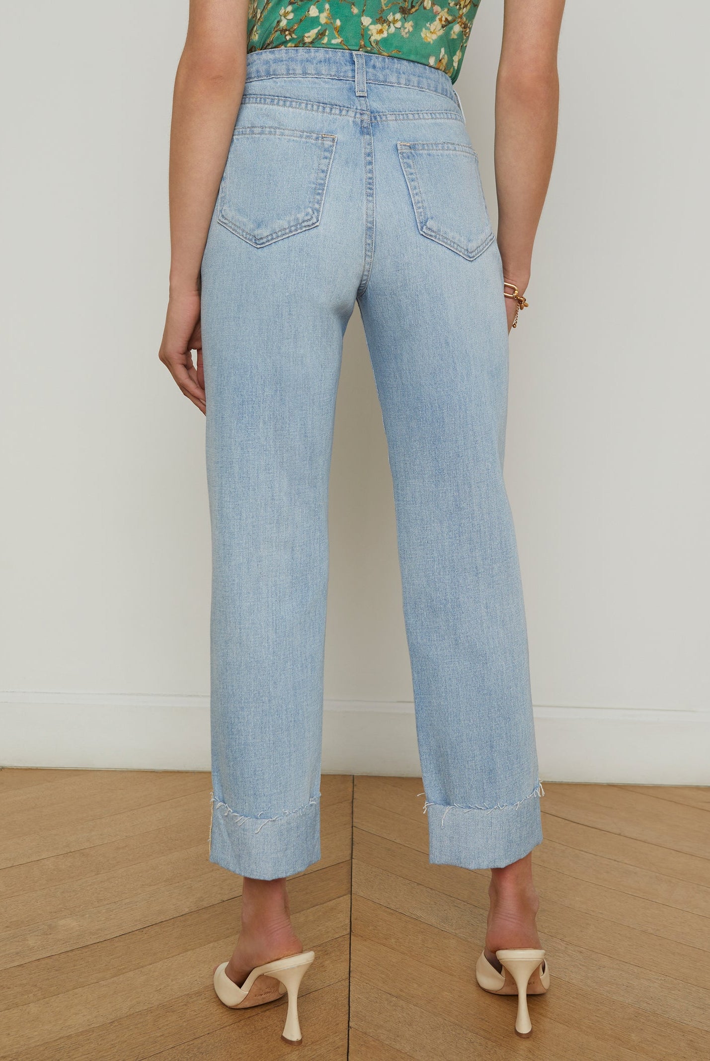 L'agence Women's Maribel Cuffed Straight-Leg Jean