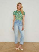 L'agence Women's Maribel Cuffed Straight-Leg Jean