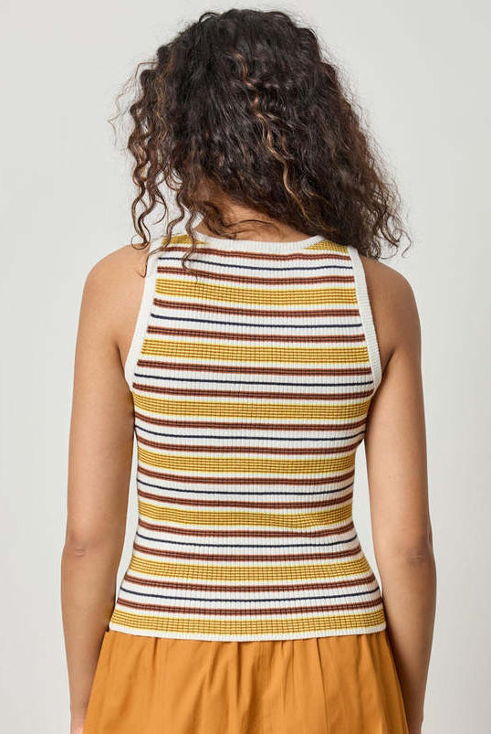 Lilla P Women's Striped Scoop Neck Tank