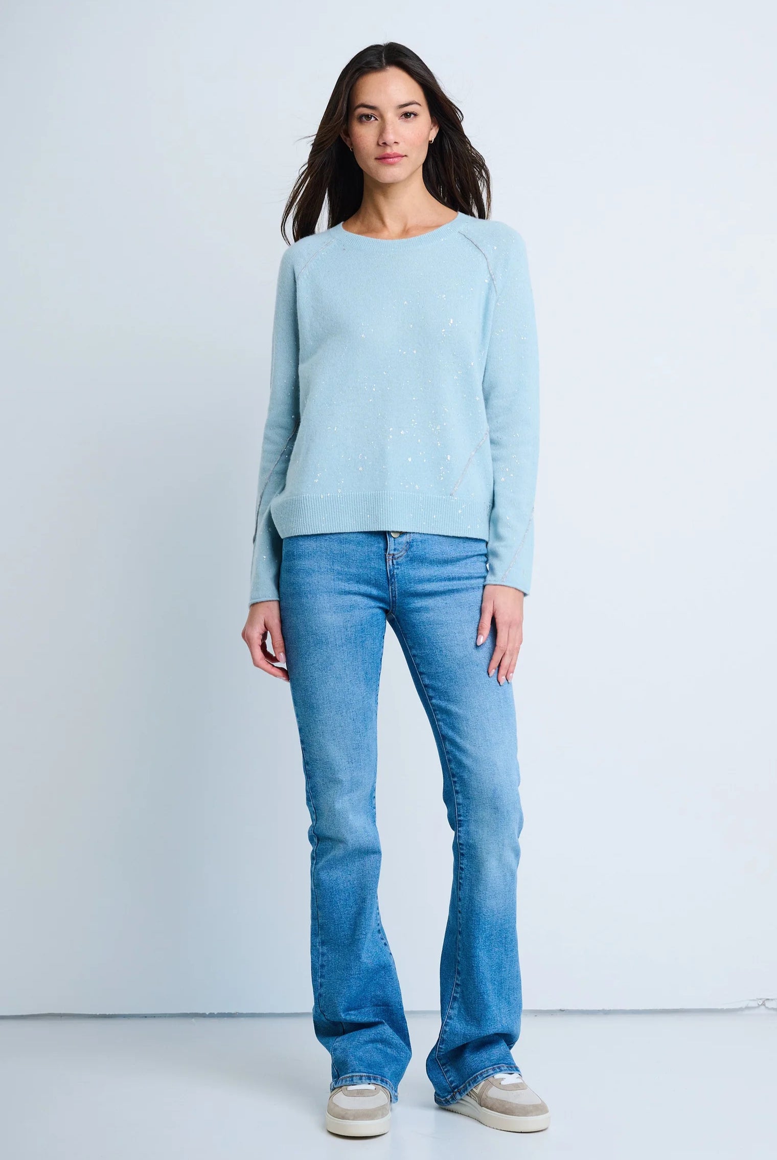 Lisa Todd Women's 100% Cashmere Diamond Dust Sweater