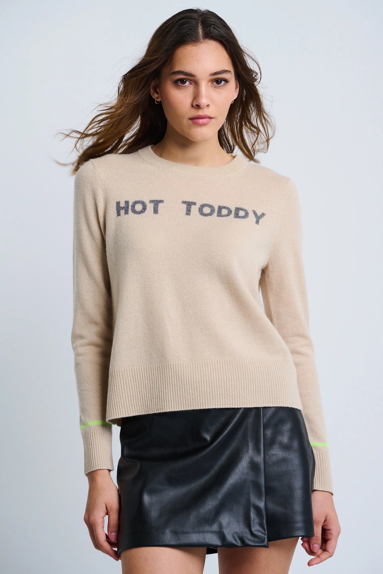 Lisa Todd Women's 100% Cashmere Hot Toddy Sweater